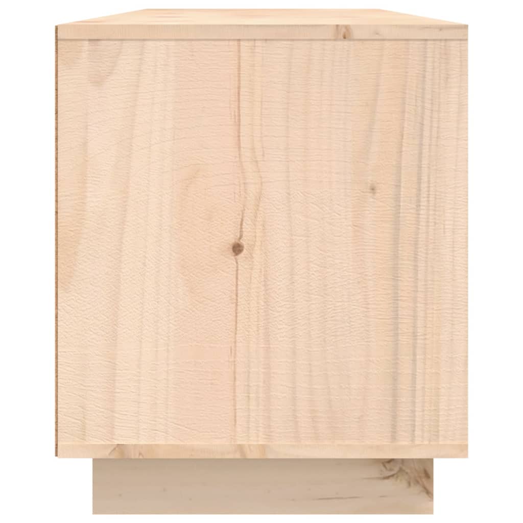 TV-Schrank 156x37x45 cm Massivholz Kiefer