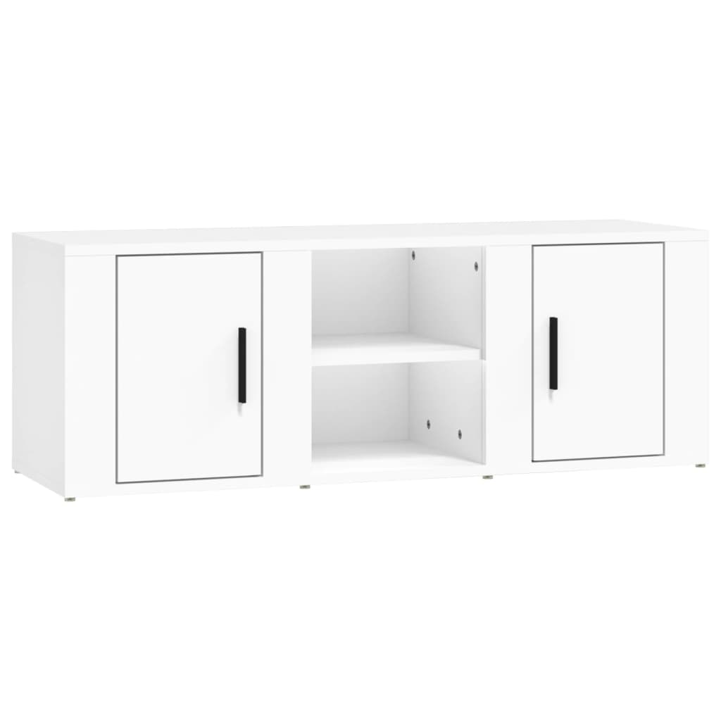 TV-Schrank Weiß 100x31,5x35 cm Holzwerkstoff