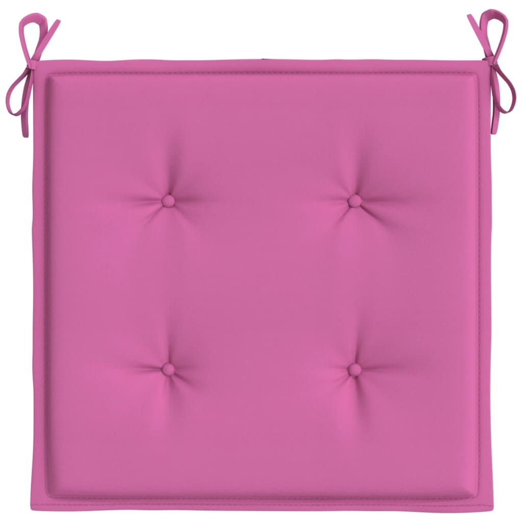 Gartenstuhl-Kissen 2 Stk. Rosa 50x50x3 cm Stoff