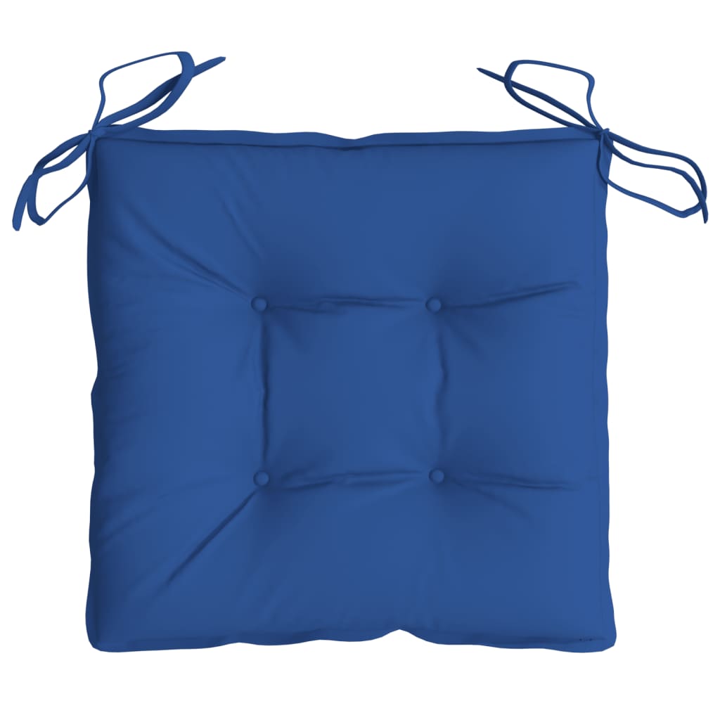 Stuhlkissen 6 Stk. Blau 40x40x7 cm Oxford-Gewebe