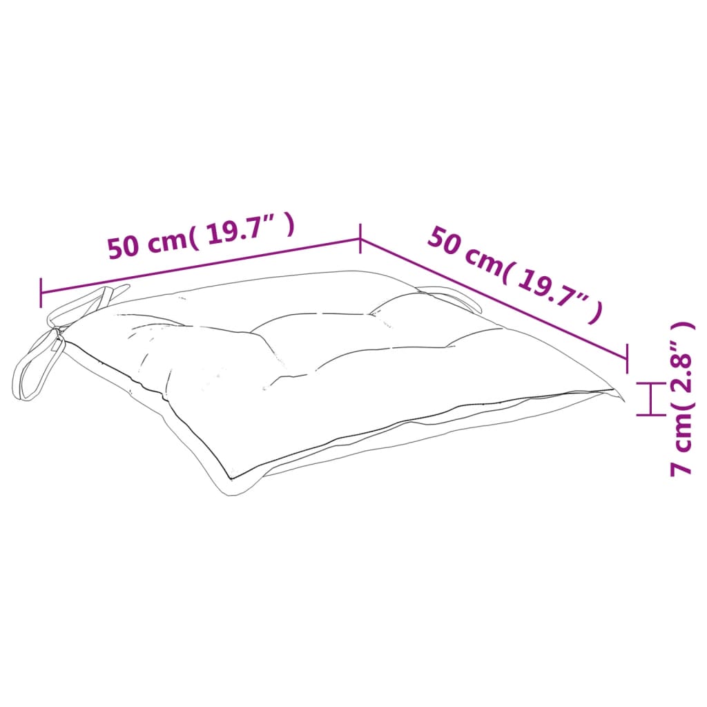 Palettenkissen 4 Stk. Grün 50x50x7 cm Oxford-Gewebe