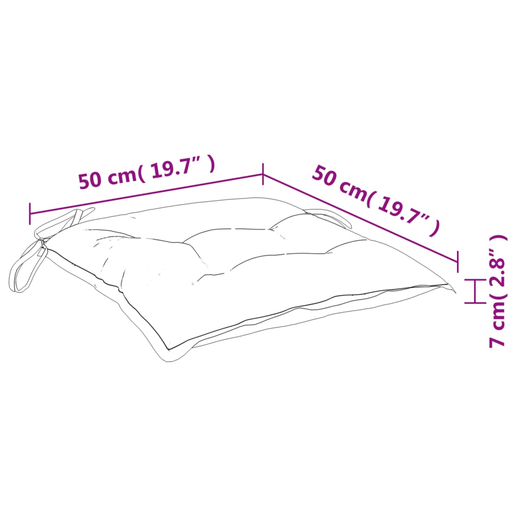 Palettenkissen 6 Stk. Grün 50x50x7 cm Oxford-Gewebe