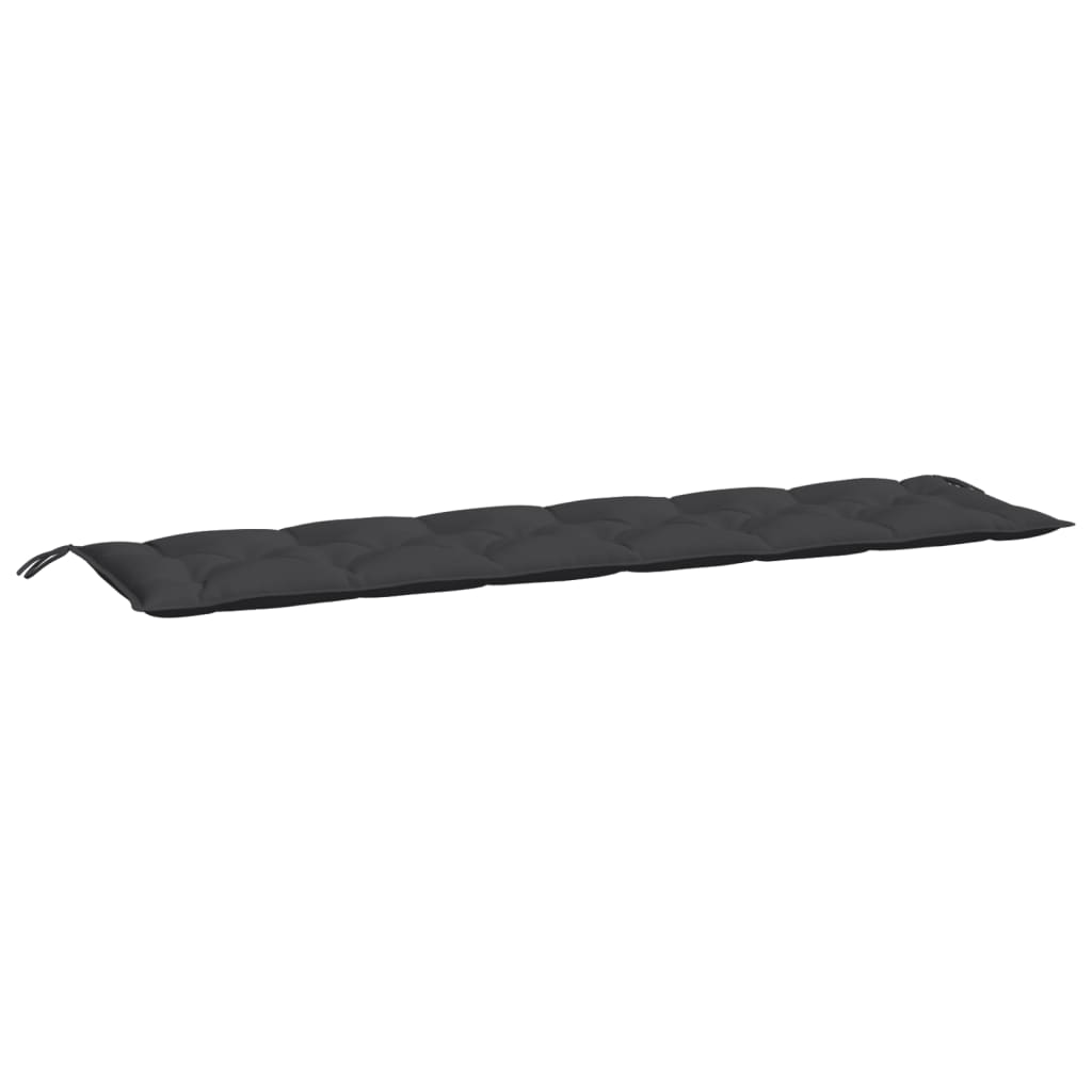 Gartenbank-Auflage Schwarz 200x50x7 cm Oxford-Gewebe