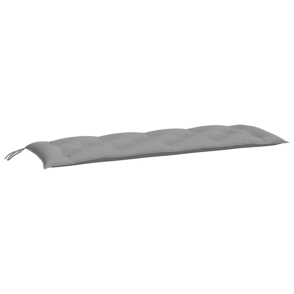 Gartenbank-Auflagen 2 Stk. Grau 150x50x7 cm Oxford-Gewebe