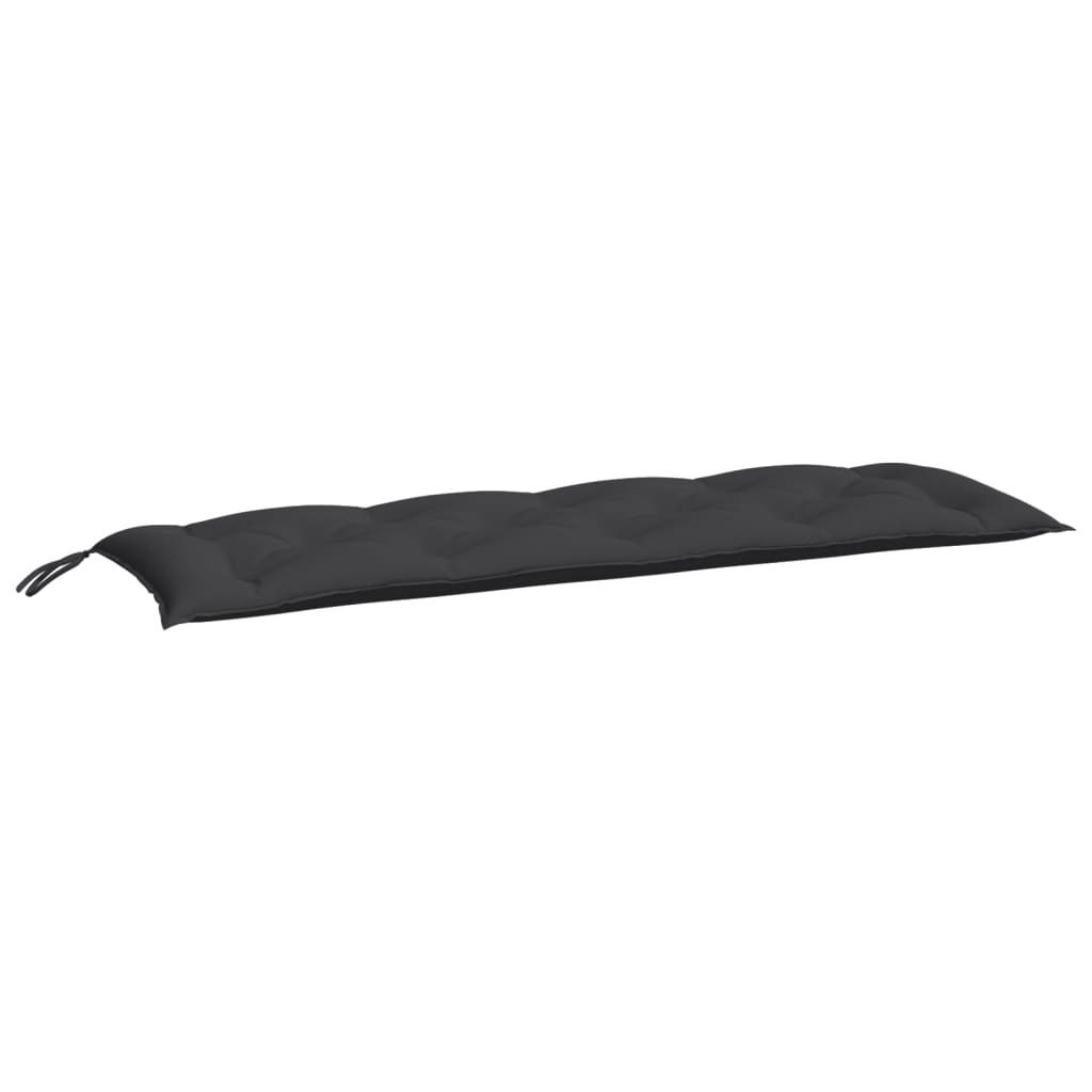 Gartenbank-Auflagen 2 Stk. Schwarz 150x50x7 cm Oxford-Gewebe