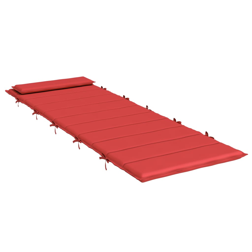 Sonnenliegen-Auflage Rot 180x60x3 cm Oxford-Gewebe