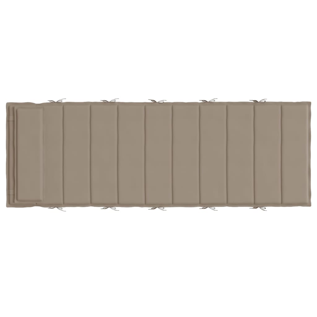 Sonnenliegen-Auflage Taupe 180x60x3 cm Oxford-Gewebe