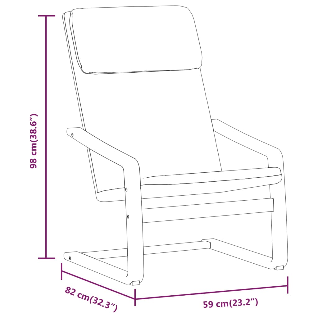 Relaxsessel mit Hocker Taupe Stoff