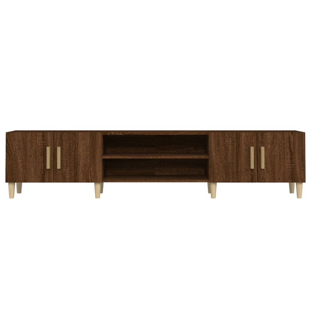 TV-Schrank Braun Eichen-Optik 180x31,5x40 cm Holzwerkstoff