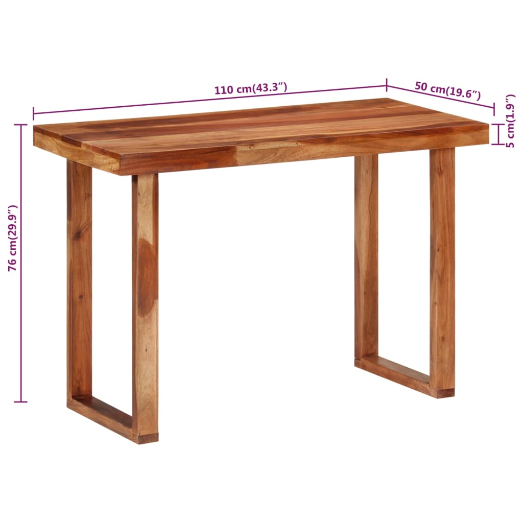 Esstisch 110x50x76 cm Massivholz Akazie