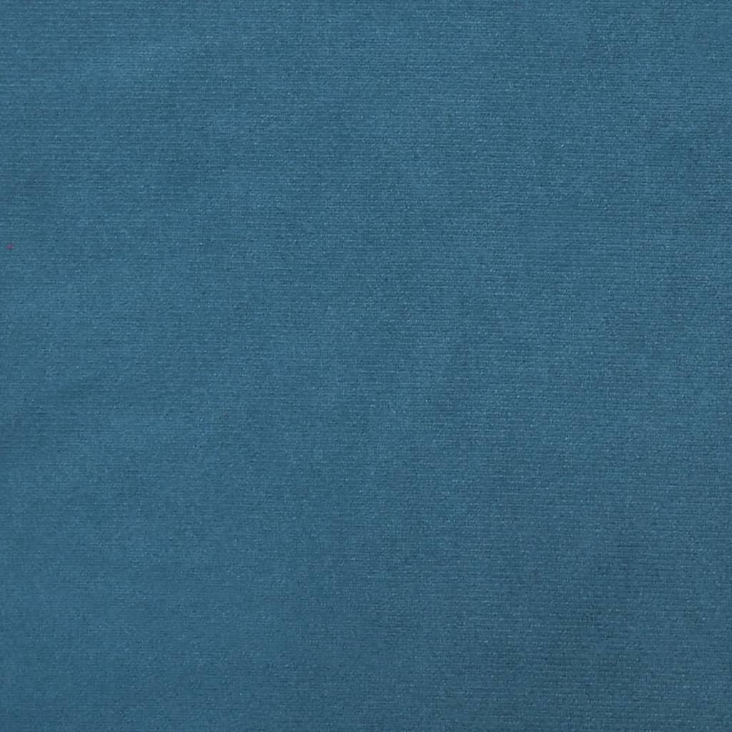Schlafsofa in L-Form Blau 275x140x70 cm Samt