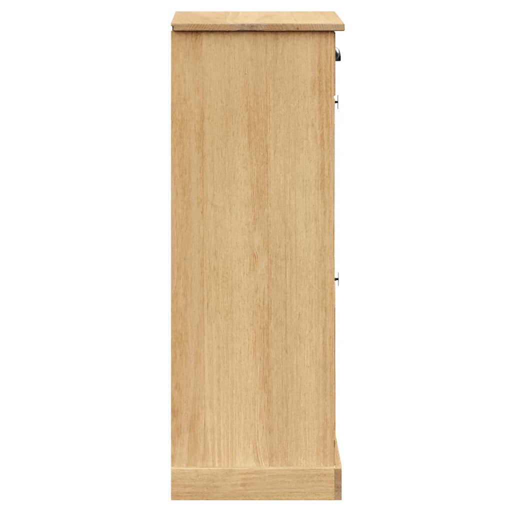 Schuhschrank VIGO 60x35x96 cm Massivholz Kiefer