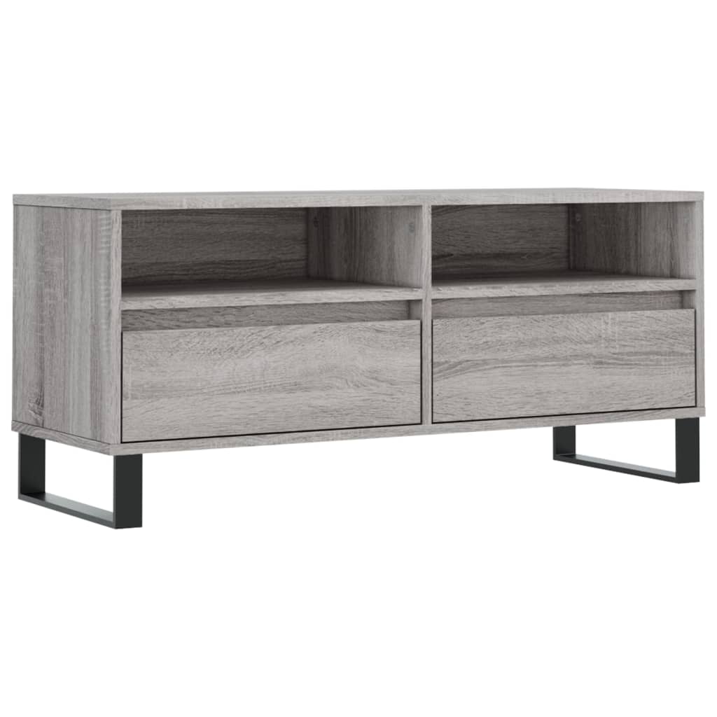 TV-Schrank Grau Sonoma 100x34,5x44,5 cm Holzwerkstoff