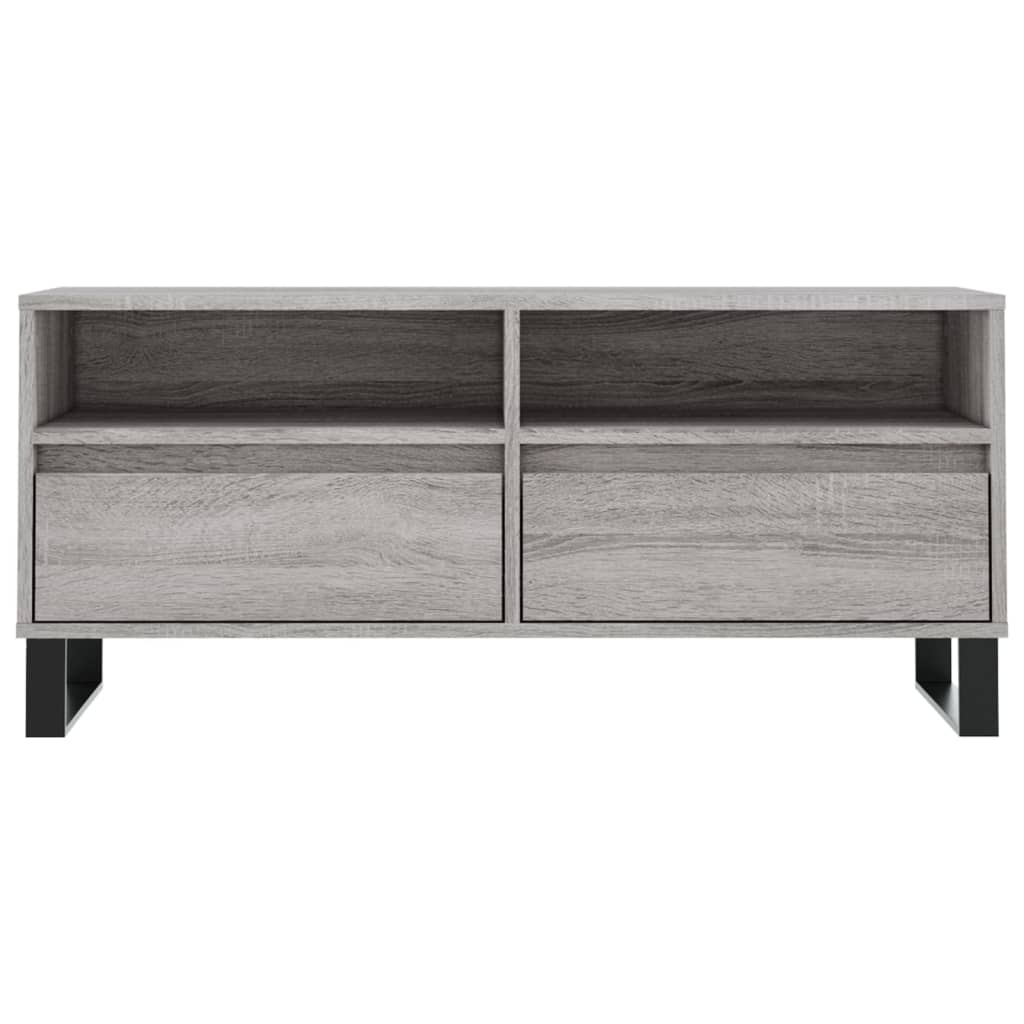 TV-Schrank Grau Sonoma 100x34,5x44,5 cm Holzwerkstoff