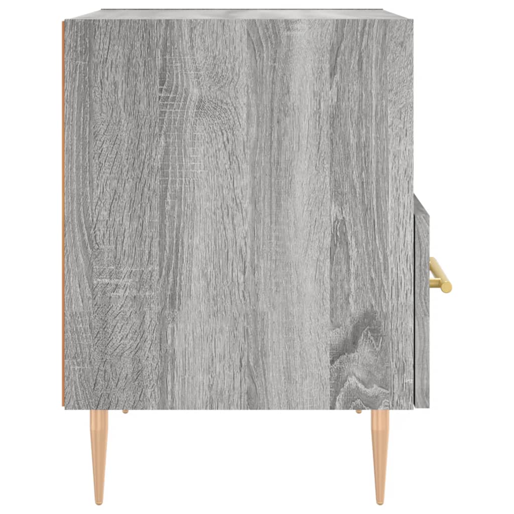 Nachttisch Grau Sonoma 40x35x47,5 cm Holzwerkstoff