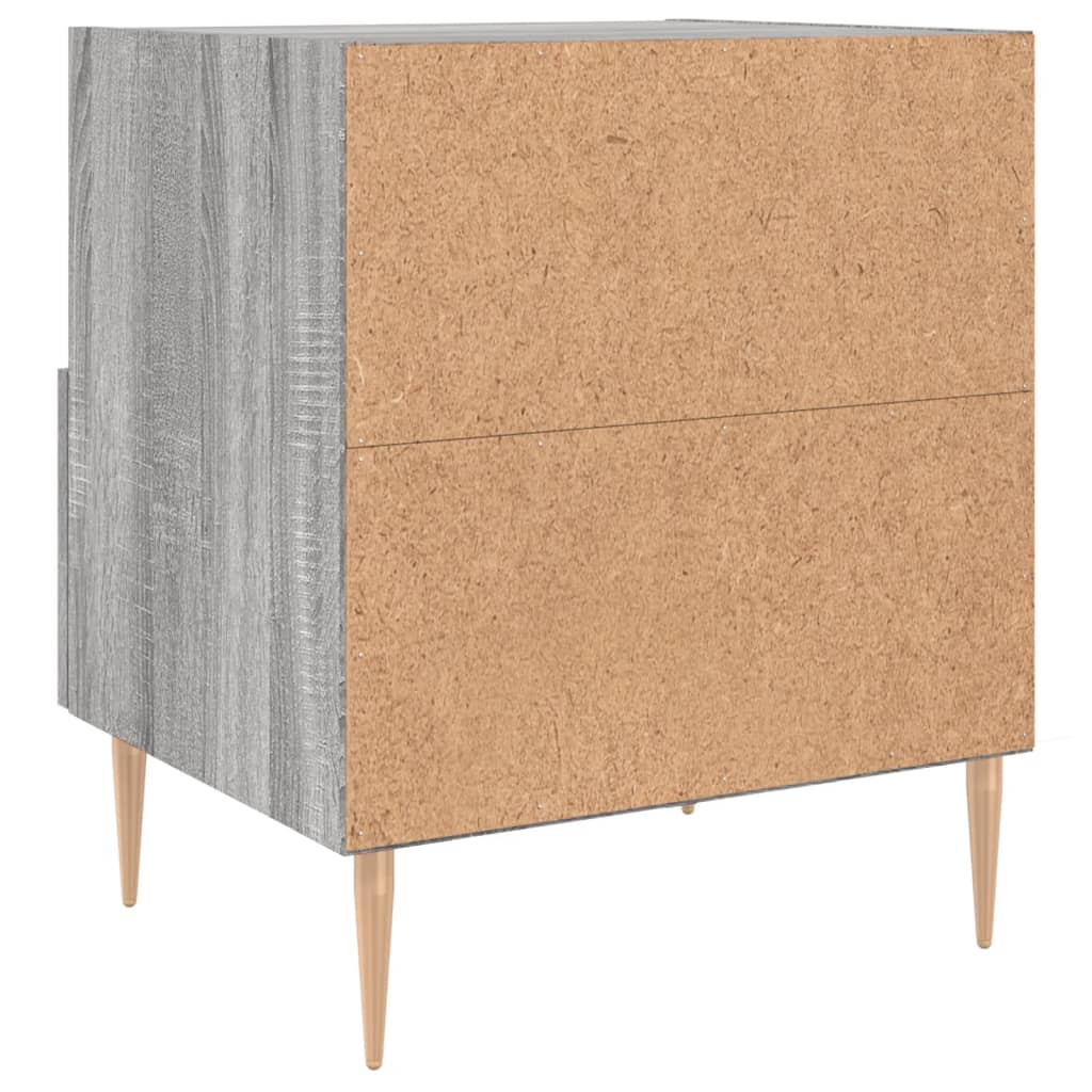 Nachttisch Grau Sonoma 40x35x47,5 cm Holzwerkstoff