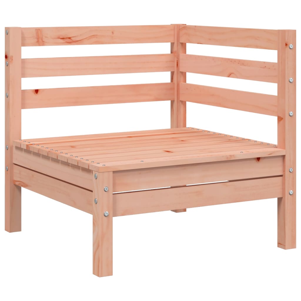 Gartensofa 3-Sitzer mit Hocker Massivholz Douglasie