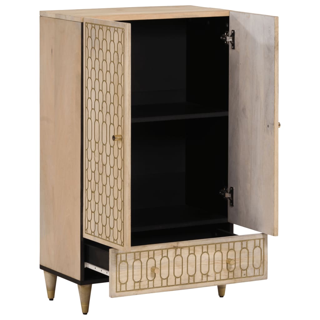 Highboard 60x33x100 cm Massivholz Mango