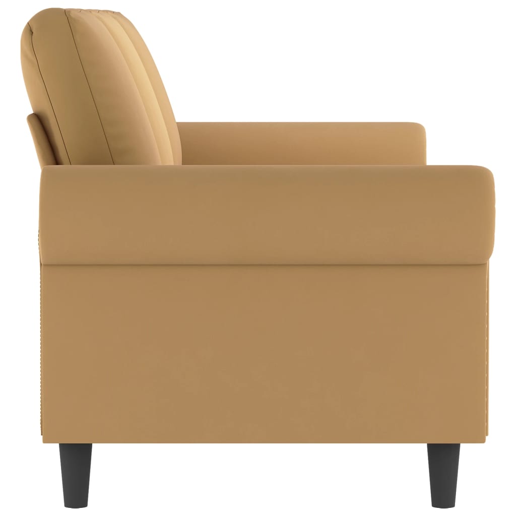 3-Sitzer-Sofa Braun 180 cm Samt