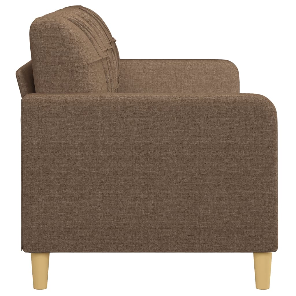 3-Sitzer-Sofa Braun 180 cm Stoff