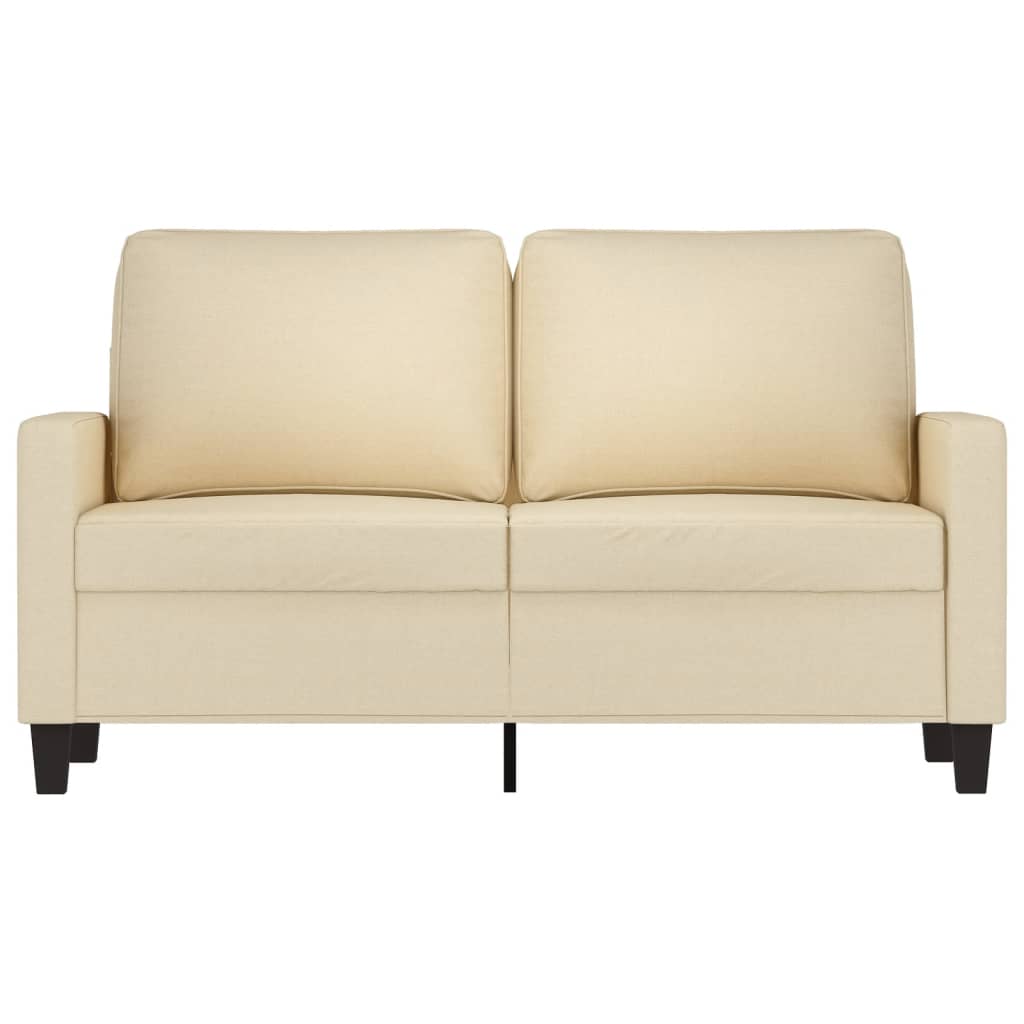 2-Sitzer-Sofa Creme 120 cm Stoff