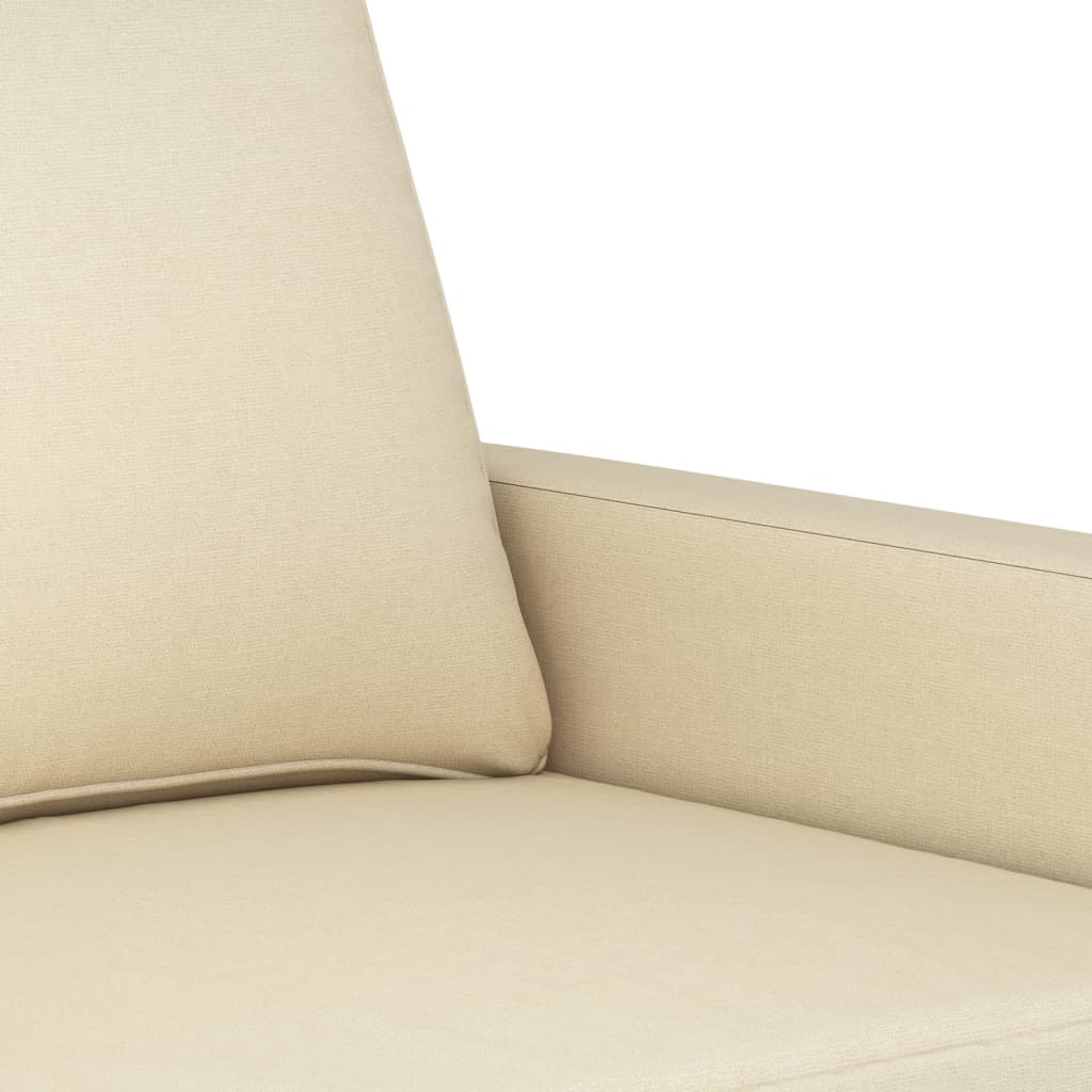 2-Sitzer-Sofa Creme 120 cm Stoff