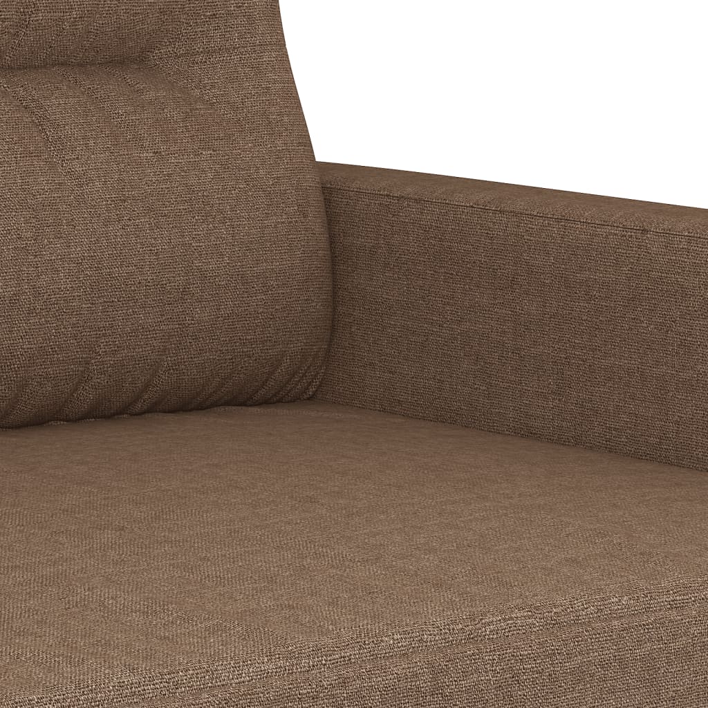 2-Sitzer-Sofa Braun 140 cm Stoff