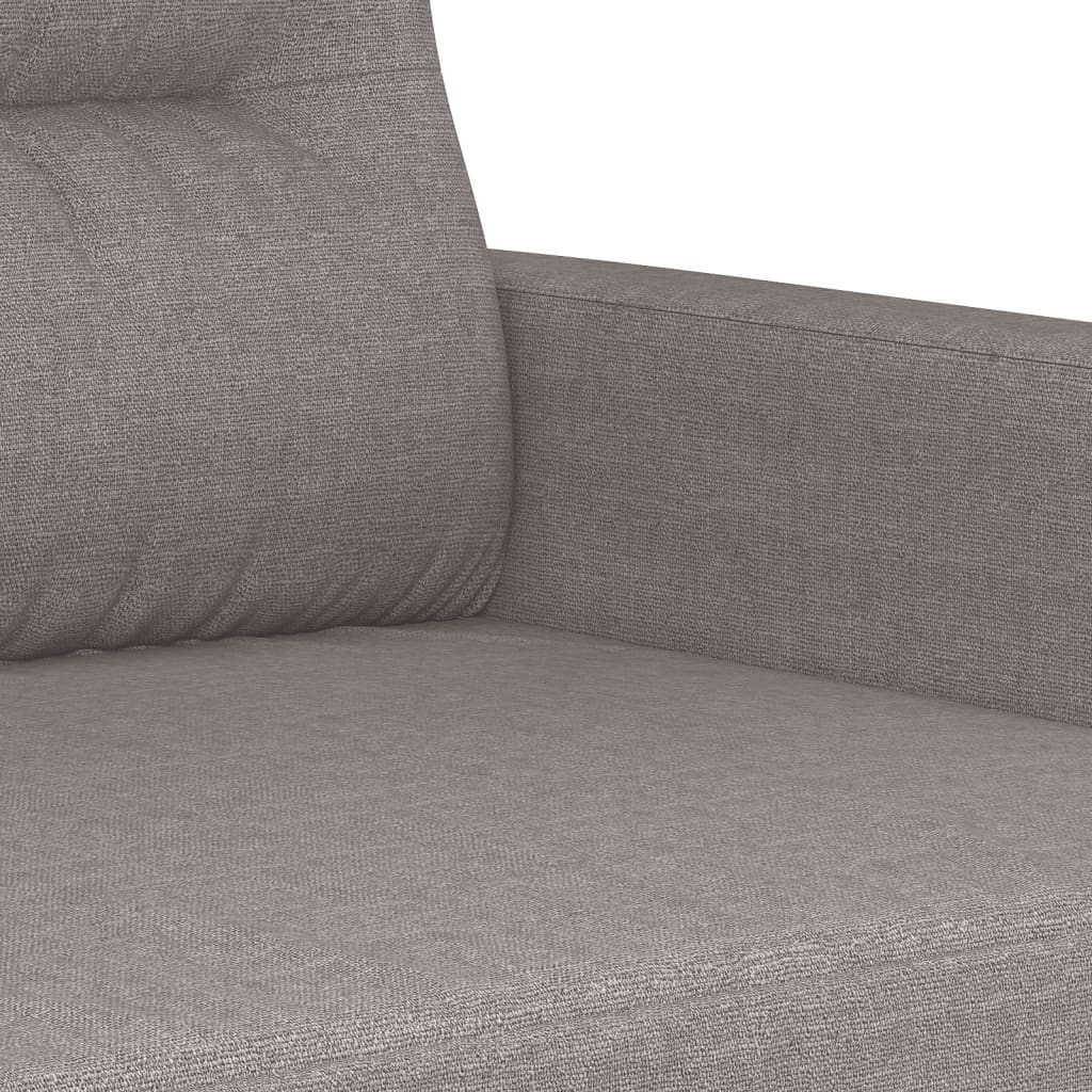 2-Sitzer-Sofa Taupe 140 cm Stoff