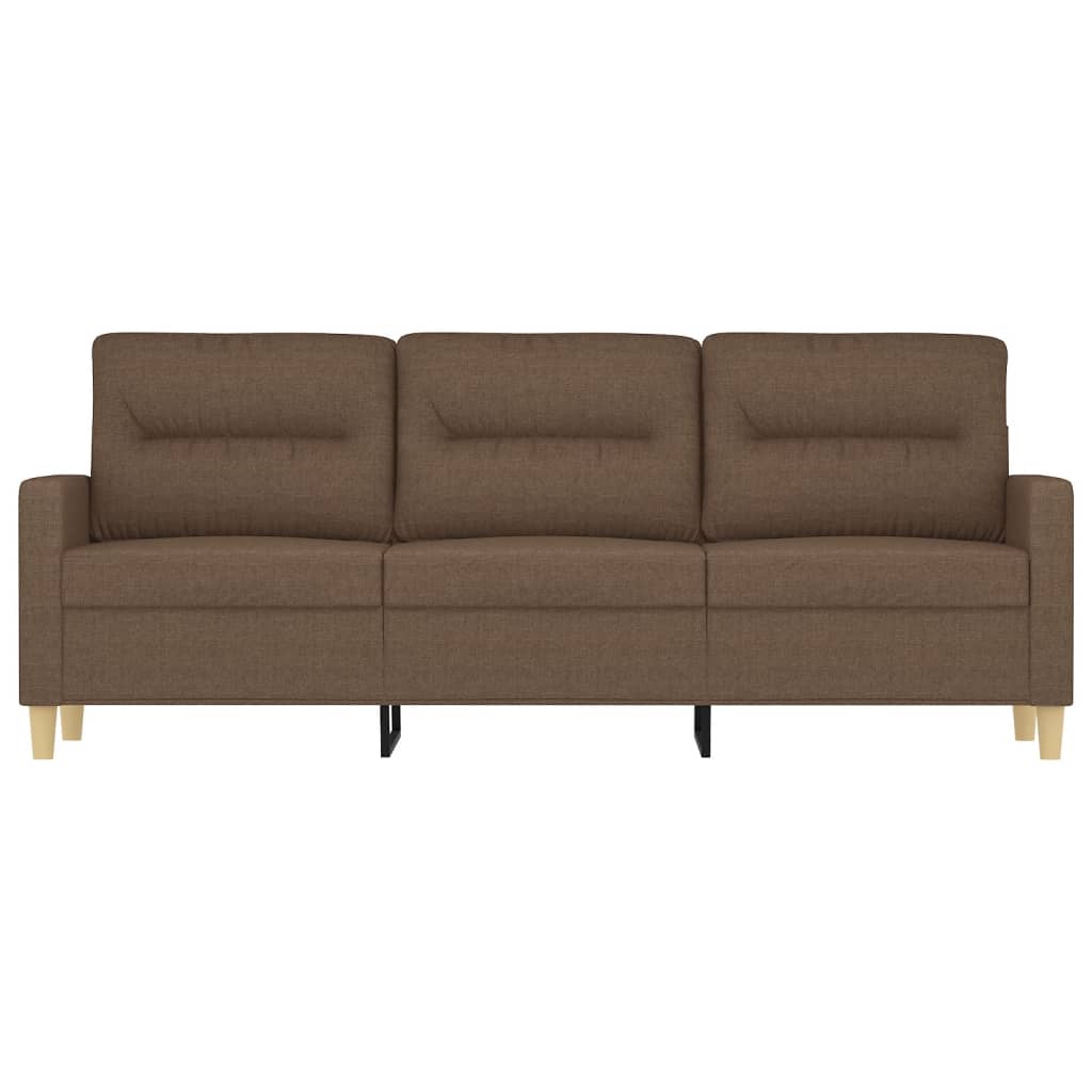 3-Sitzer-Sofa Braun 180 cm Stoff