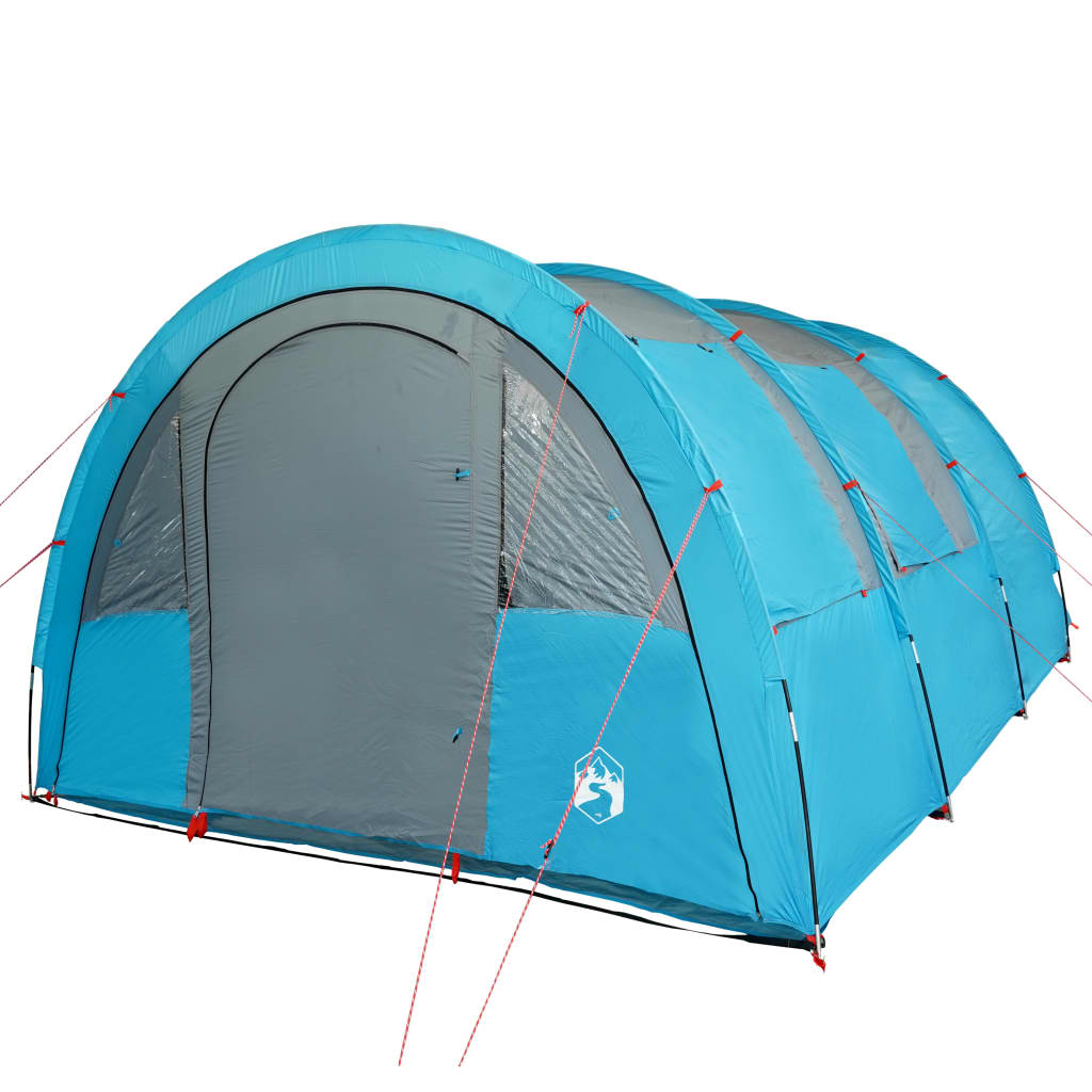 Campingzelt 4 Personen Blau 483x340x193 cm 185T Taft