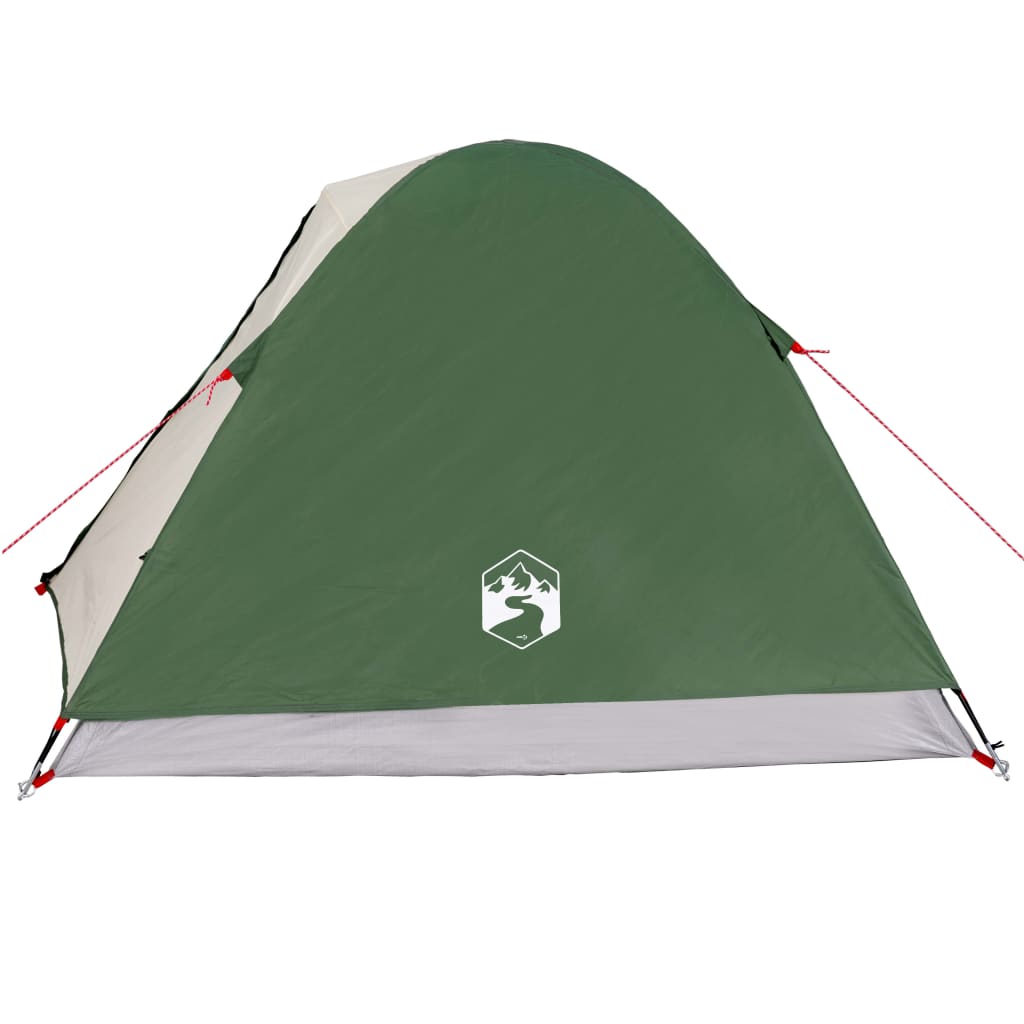 Campingzelt 3 Personen Grün 240x217x120 cm 190T Taft