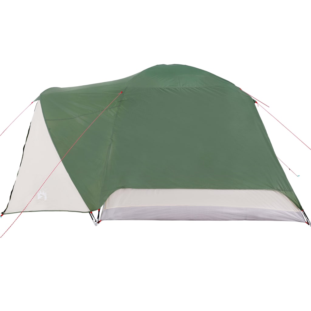 Campingzelt 4 Personen Grün 350x280x155 cm 190T Taft