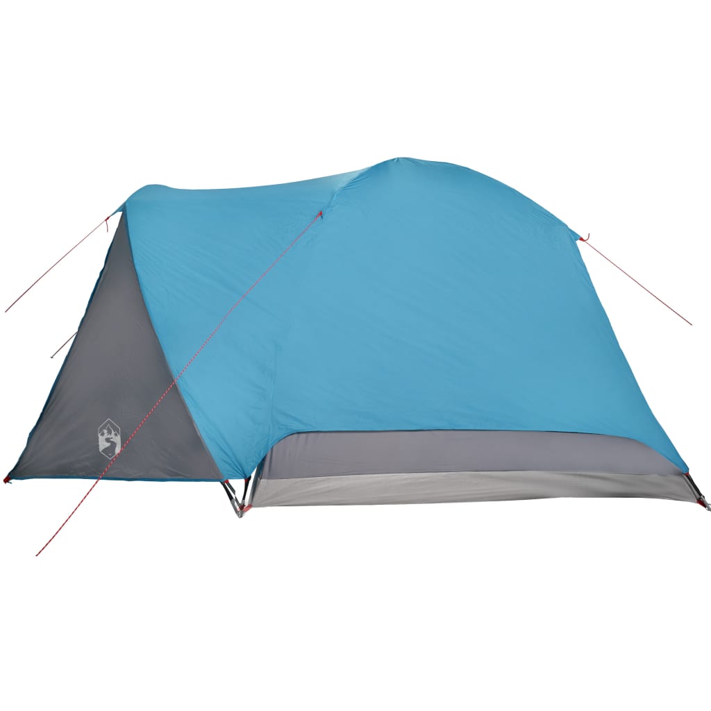 Campingzelt 4 Personen Blau 350x280x155 cm 190T Taft