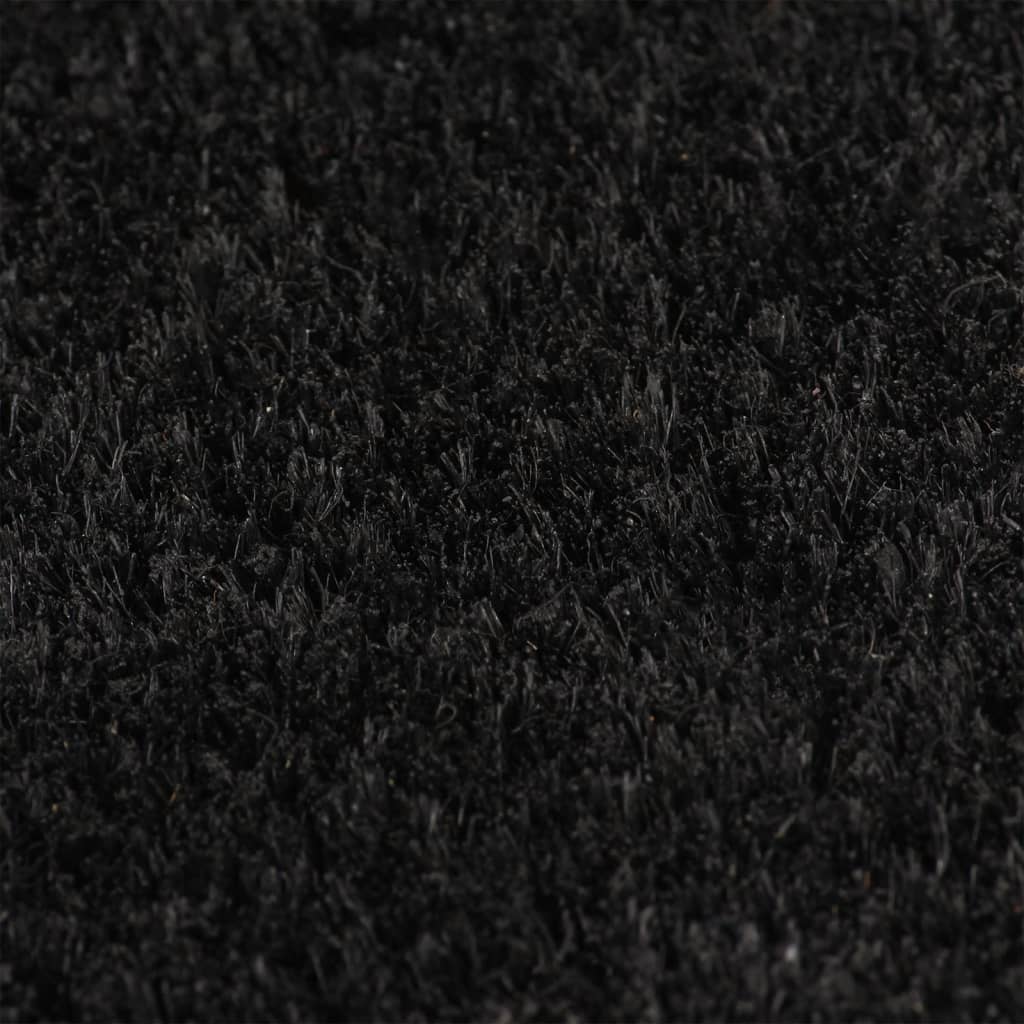 Fußmatte Schwarz 40x60 cm Kokosfaser Getuftet