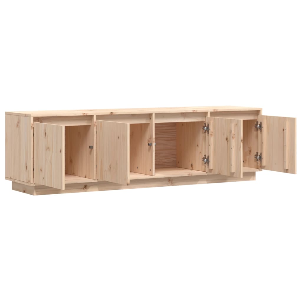 TV-Schrank 156x37x45 cm Massivholz Kiefer