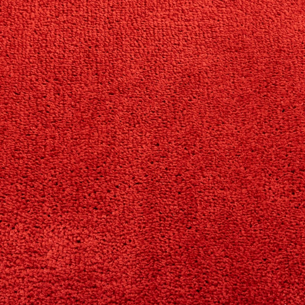 Teppich OVIEDO Kurzflor Rot 80x250 cm