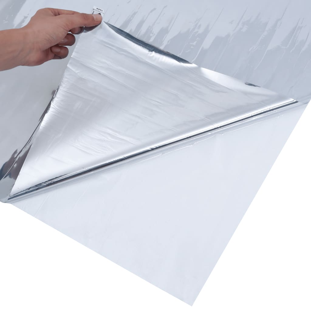 Sonnenschutzfolien 5 Stk. Statisch Reflektierend Silbern PVC