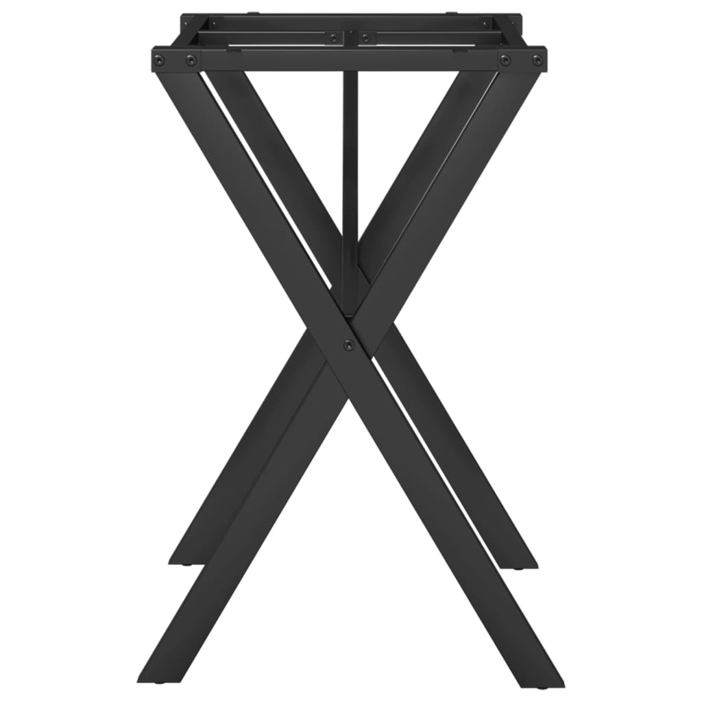 Esstisch-Gestell in X-Form 60x50x73 cm Gusseisen