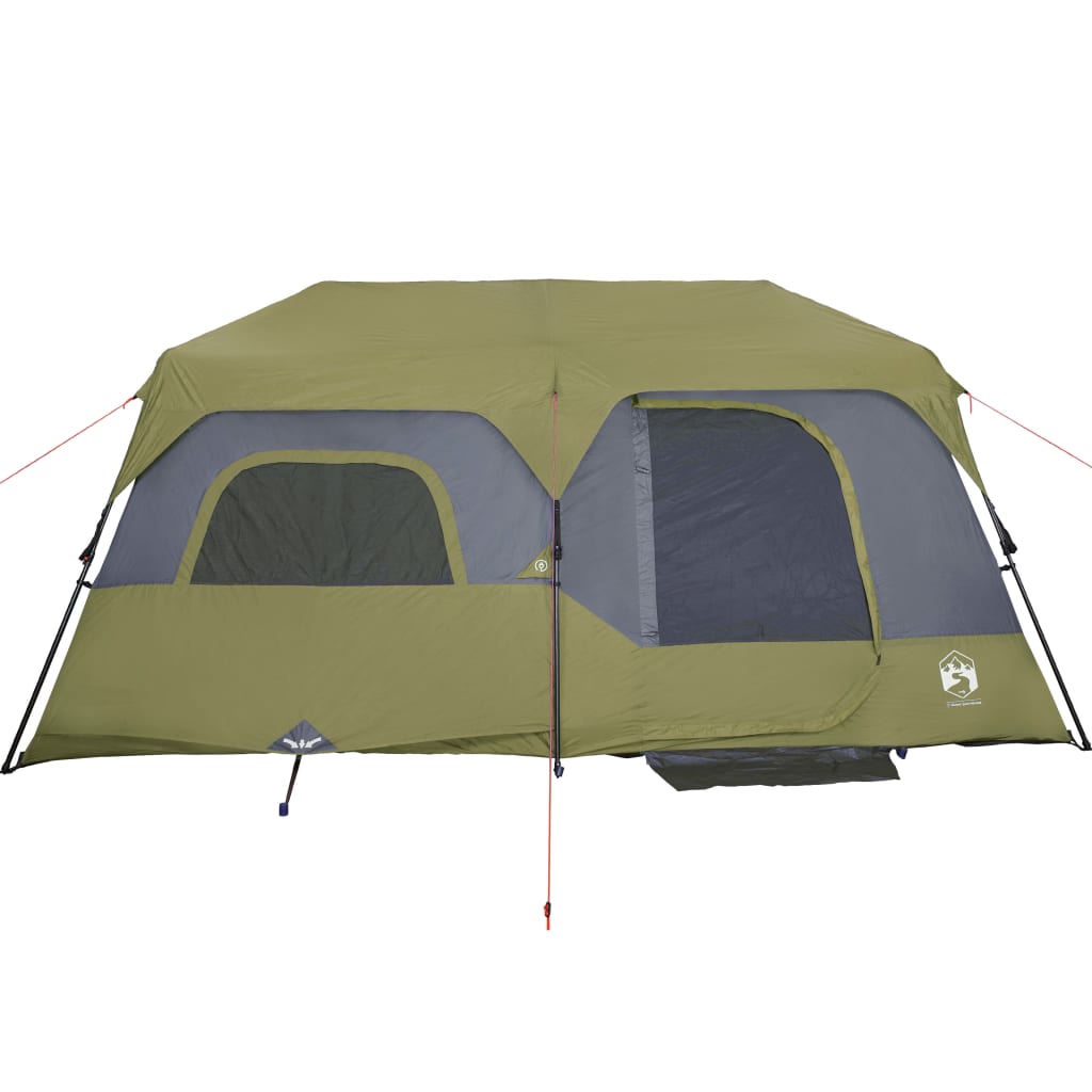 Campingzelt 9 Personen Grün 441x288x217 cm