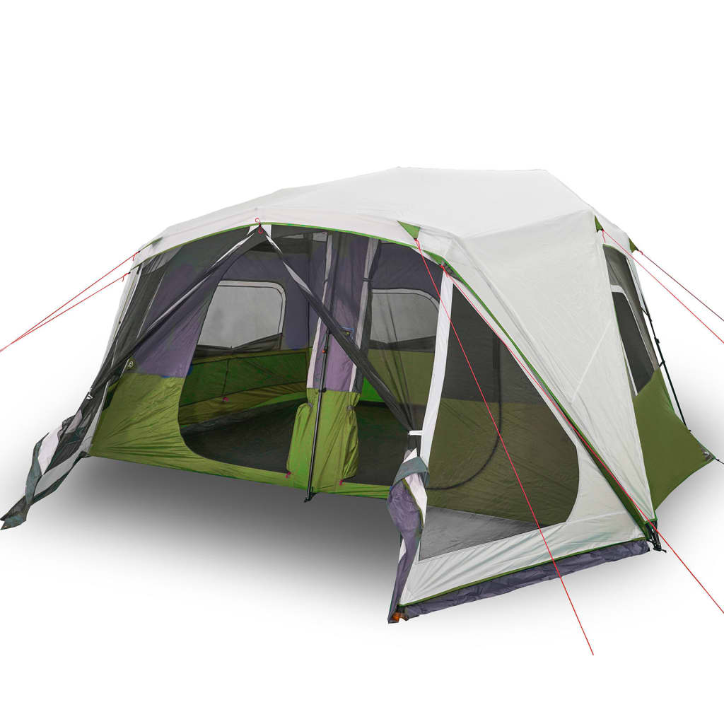 Campingzelt mit LED Hellgrün 443x437x229 cm