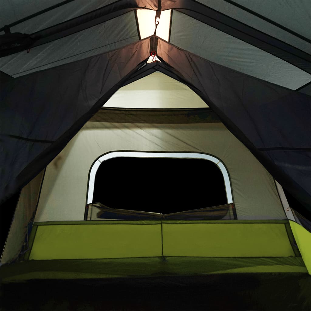 Campingzelt mit LED Hellgrün 443x437x229 cm