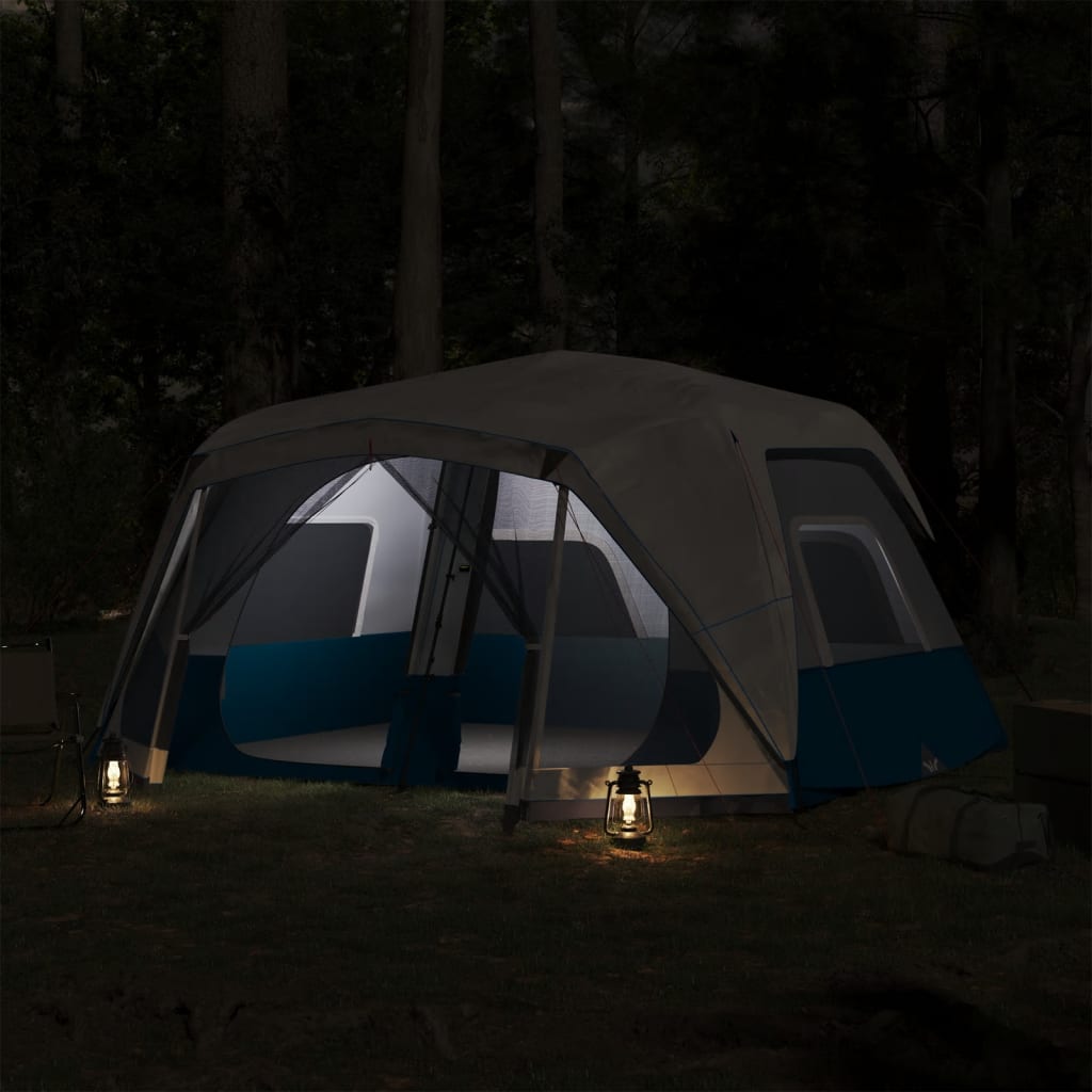 Campingzelt mit LED Blau 443x437x229 cm
