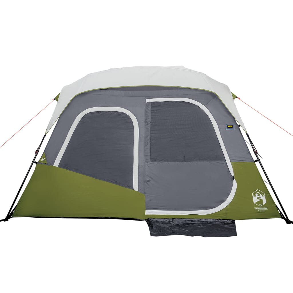 Campingzelt mit LED Hellgrün 344x282x212 cm