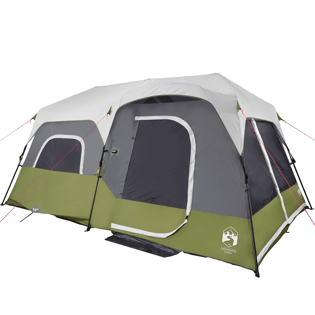 Campingzelt mit LED Hellgrün 441x288x217 cm