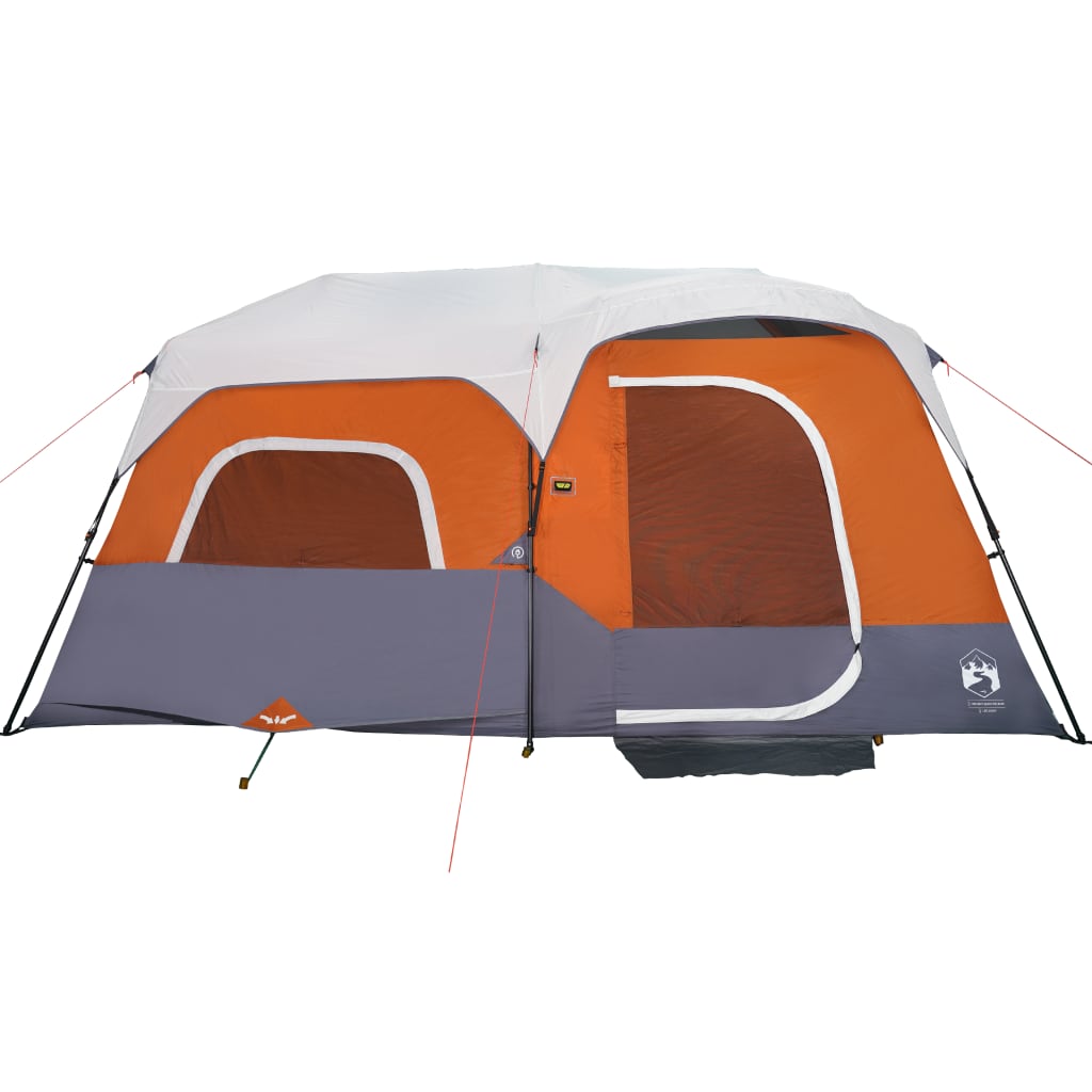 Campingzelt mit LED Grau und Orange 441x288x217 cm