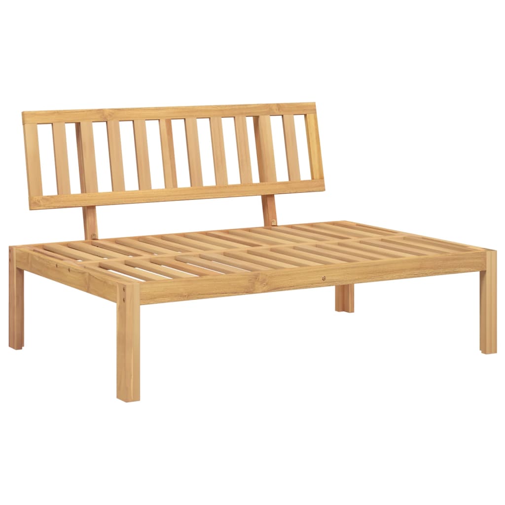 Garten-Mittelsofa aus Paletten Massivholz Akazie