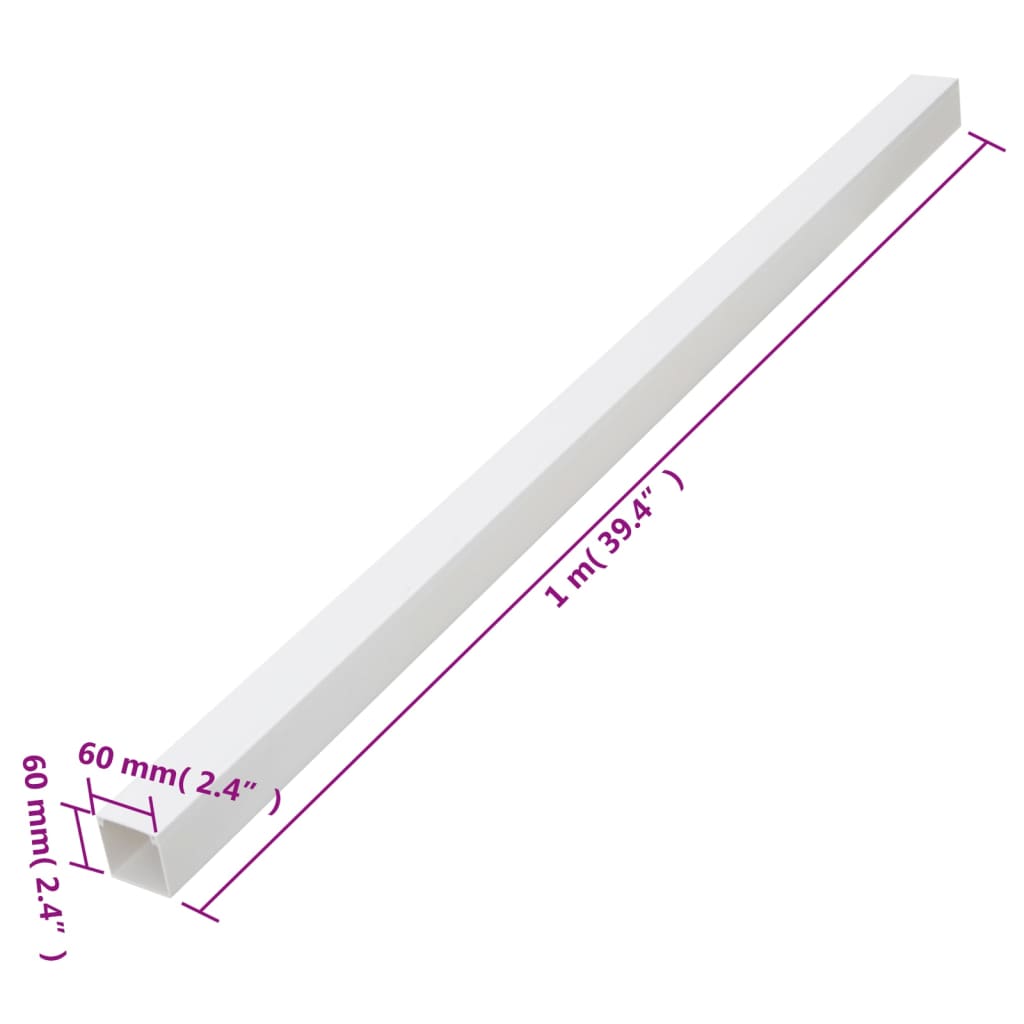 Installationsrohre 60x60 mm 30 m PVC