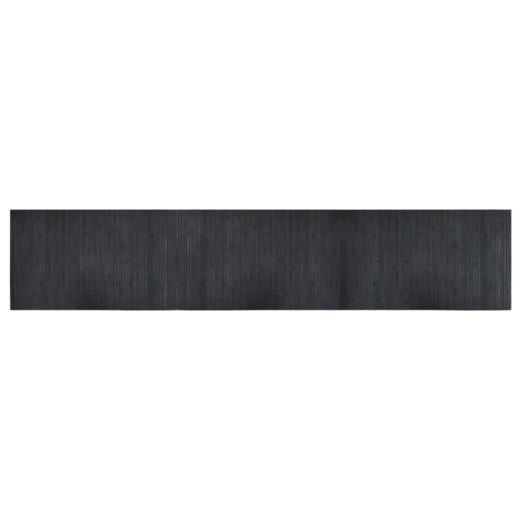 Teppich Rechteckig Grau 60x300 cm Bambus