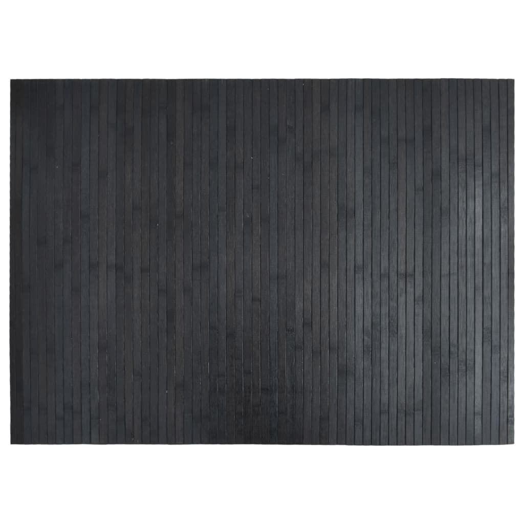 Teppich Rechteckig Grau 70x100 cm Bambus