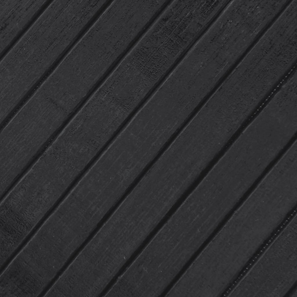 Teppich Rechteckig Grau 80x300 cm Bambus